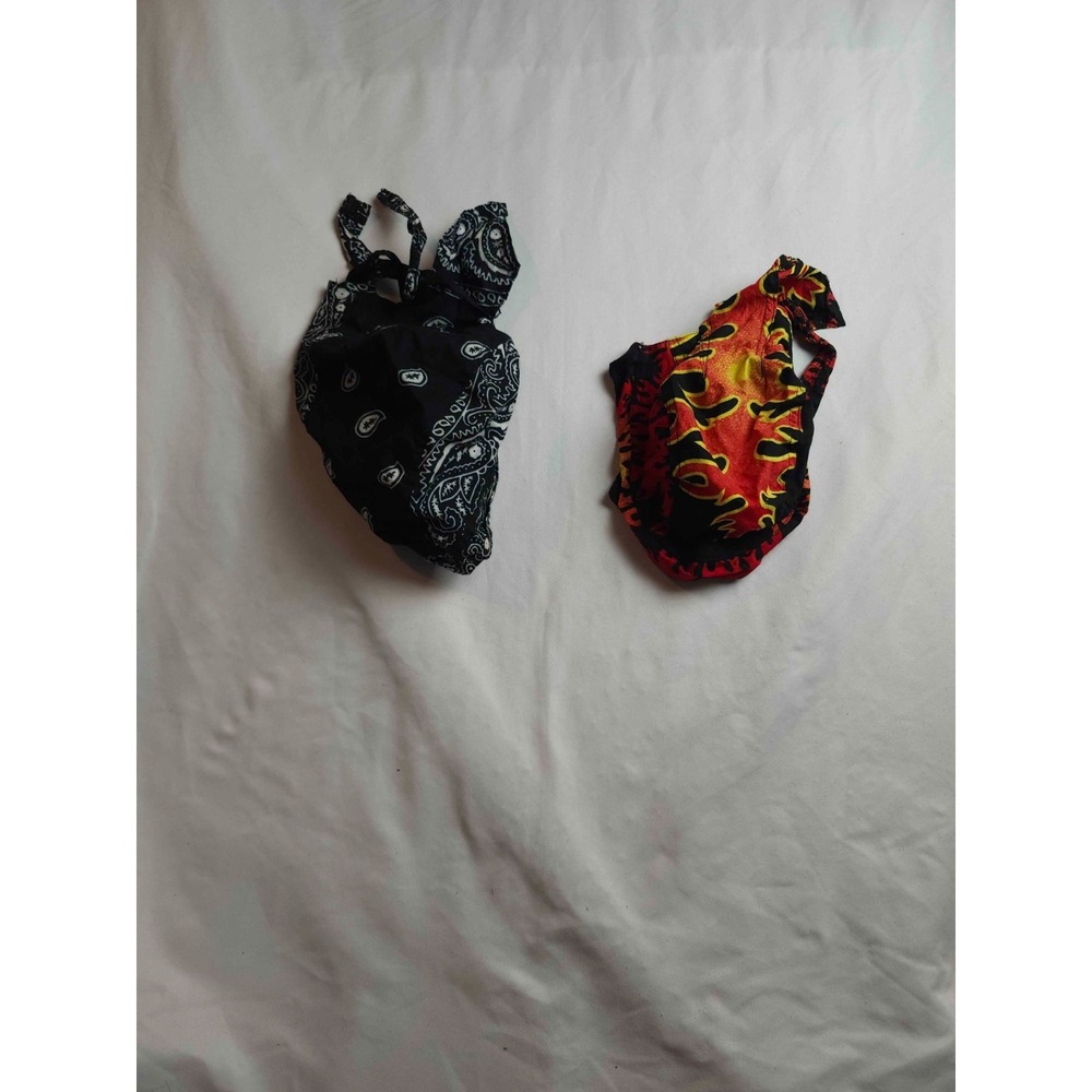 Bandana Durag Cap Unisex One Size Multicolor Woven Bikers Headwear Lot Of 2